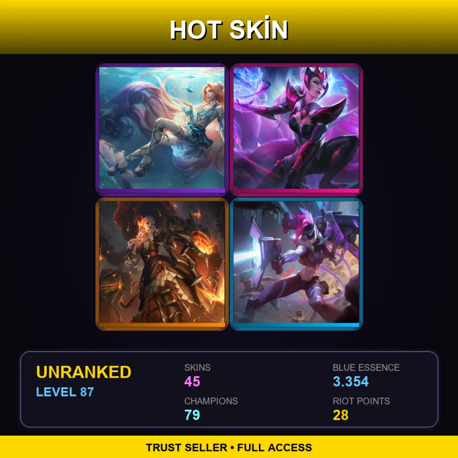 EUW | Lv87 | Unranked | 45 Skin | 79 Champ — Shiba Yuumi
