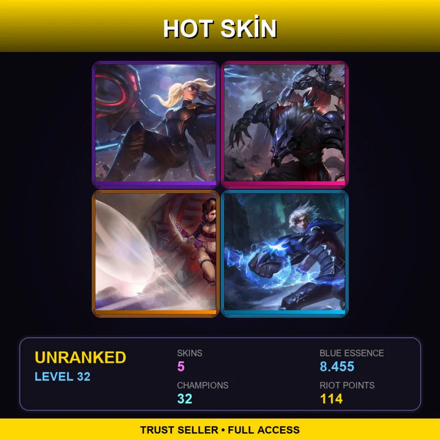 BR | Lv32 | Unranked | 5 Skin | 32 Champ