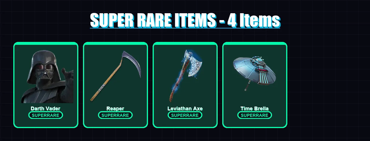[PC/XBOX] | Darth Vader | Ronin | The Imagined | Spire Assassin | Eternal Knight | 103 skin | 132 pickaxe | 106 emote | 120 glider | Lv2132