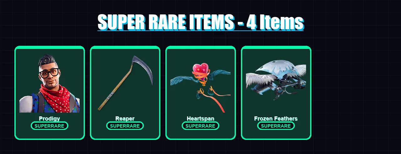 [PC/XBOX/PSN] | Prodigy | Fallen Love Ranger | Valkyrie | The Ice King | DJ Bop | 57 skin | 27 pickaxe | 48 emote | 25 glider | Lv163