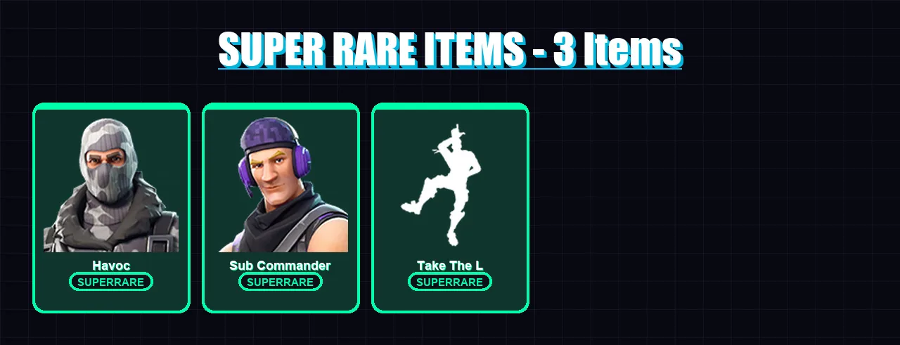 [PC/XBOX] | Havoc | Sub Commander | Dark Voyager | Gear Specialist Maya | Lt. Evergreen | 14 skin | 17 pickaxe | 18 emote | 22 glider | Lv356