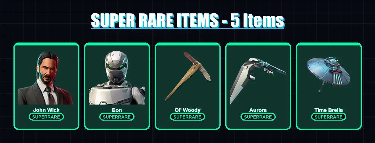[PC] | John Wick | Eon | Fade | The Ageless | Fusion | 185 skin | 238 pickaxe | 179 emote | 201 glider | Lv2826