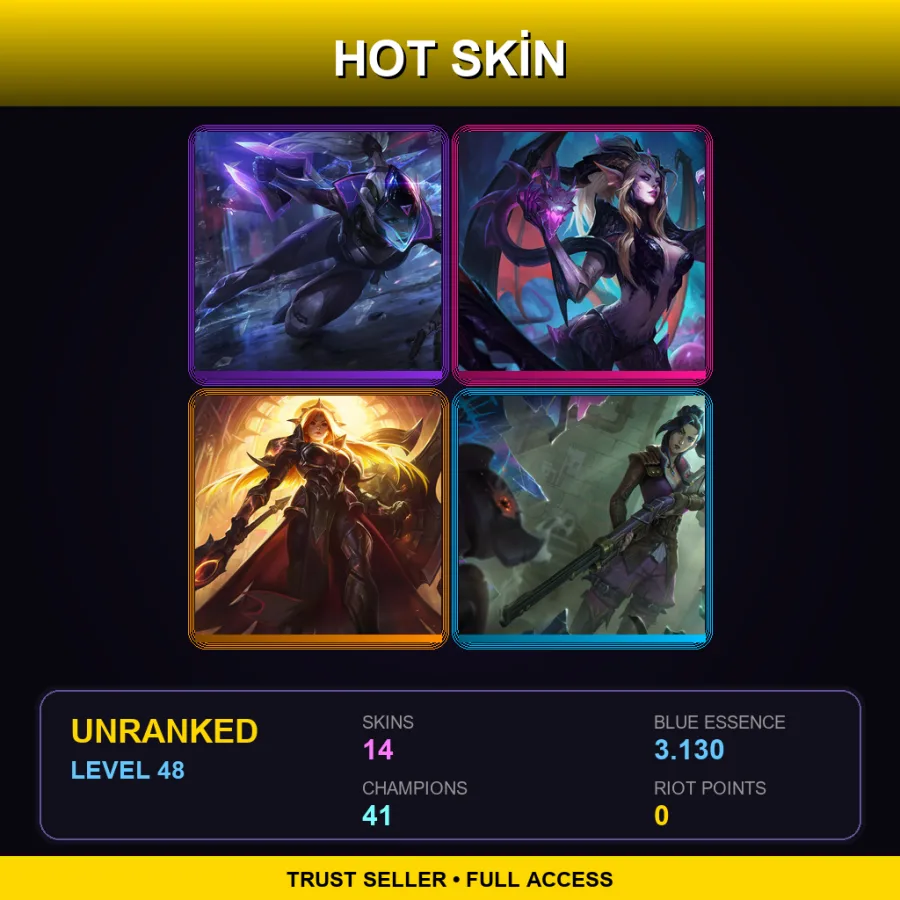 LAS | Lv48 | Unranked | 14 Skin | 41 Champ