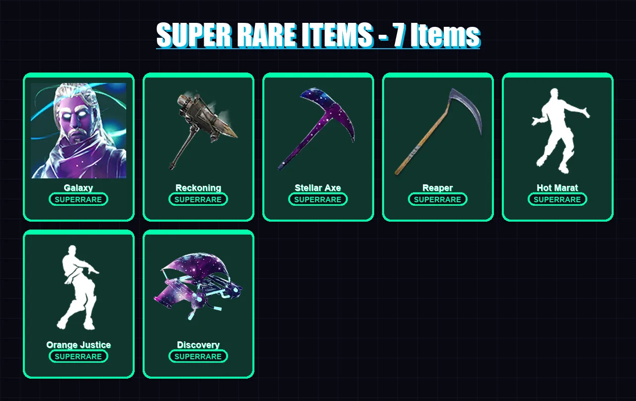[PC/PSN] | Galaxy | Calamity | Raven | Hybrid | Drift | 87 skin | 82 pickaxe | 71 emote | 84 glider | Lv1227