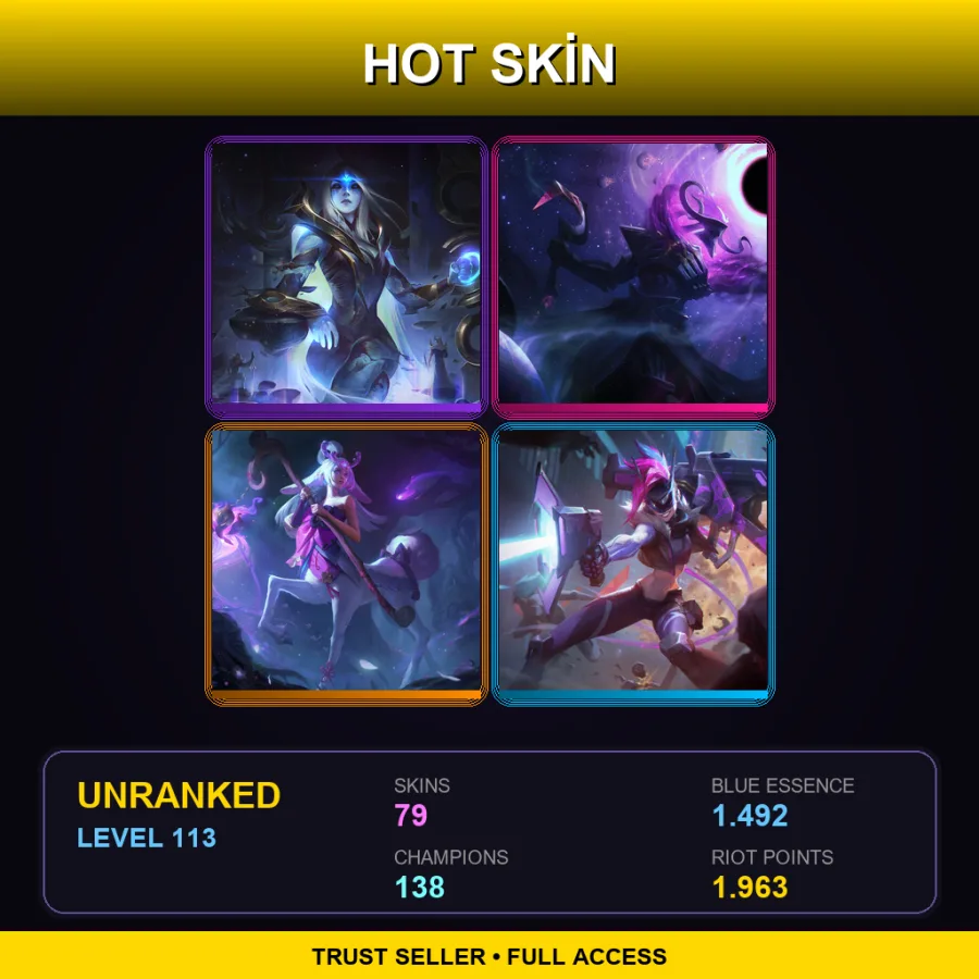 EUW | Lv113 | Unranked | 79 Skin | 138 Champ