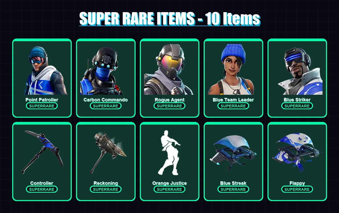 [PS4/PS5/XBOX/PC] | Point Patroller | Carbon Commando | Rogue Agent | 17 skin | Lv568