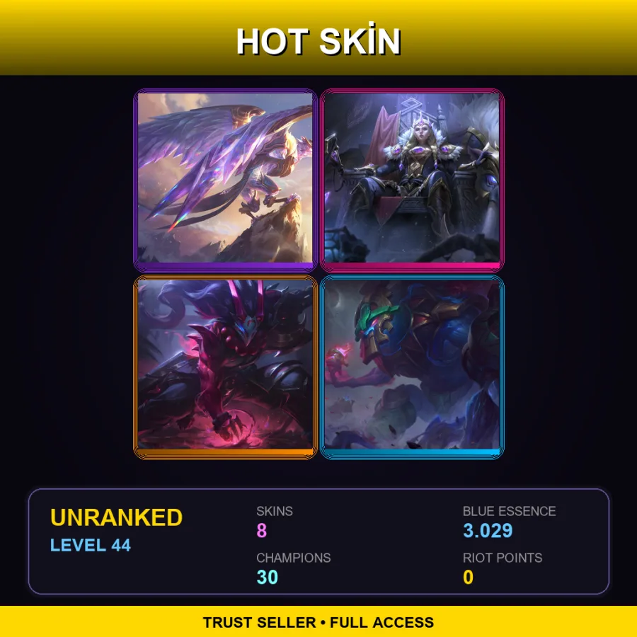 EUNE | Lv44 | Unranked | 8 Skin | 30 Champ — Worldbreaker Maokai