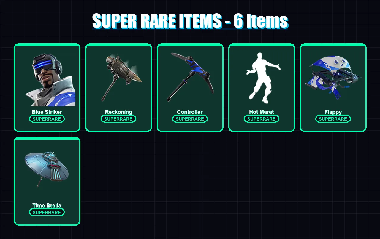 [PC/XBOX/PSN] | Blue Striker | Lynx | Zenith | Calamity | DJ Yonder | 15 skin | 27 pickaxe | 25 emote | 24 glider | Lv321