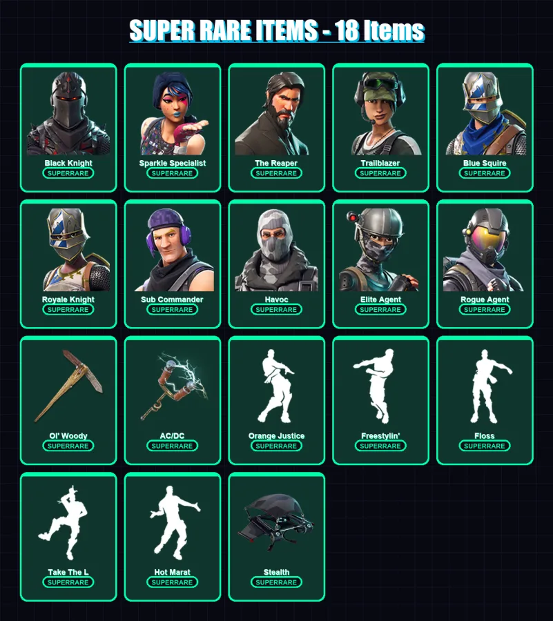 [PC/XBOX/PSN] | Black Knight | Sparkle Specialist | The Reaper | Trailblazer | Blue Squire | 34 skin | 20 pickaxe | 40 emote | 23 glider | Lv303 — Fortnite account