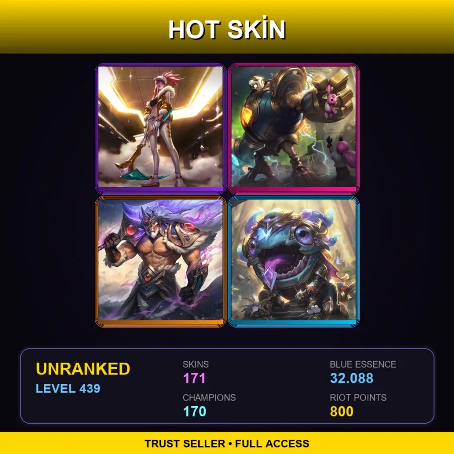 EUNE | Lv439 | Unranked | 171 Skin | 170 Champ with Cassiopeia