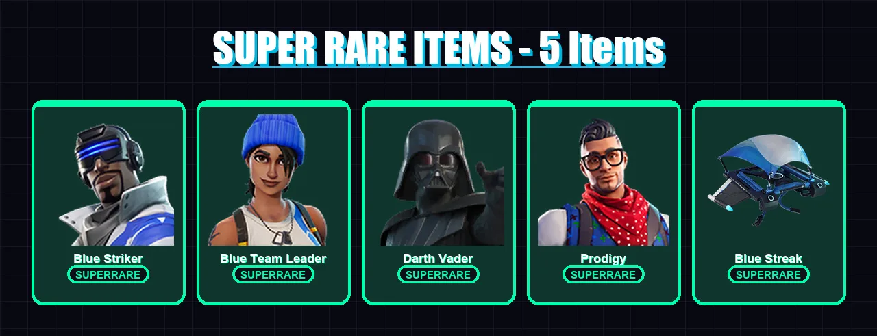 [PC/XBOX/PSN] | Blue Striker | Blue Team Leader | Darth Vader | Prodigy | Twyn | 41 skin | 45 pickaxe | 33 emote | 44 glider | Lv526