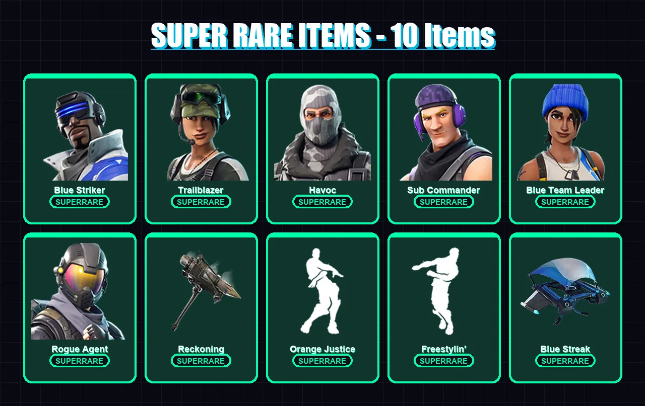 [PS4/PS5/XBOX/PC] | Blue Striker | Trailblazer | Havoc | Sub Commander | Blue Team Leader | 24 skin | 16 pickaxe | 24 emote | 22 glider | Lv323 — Game account