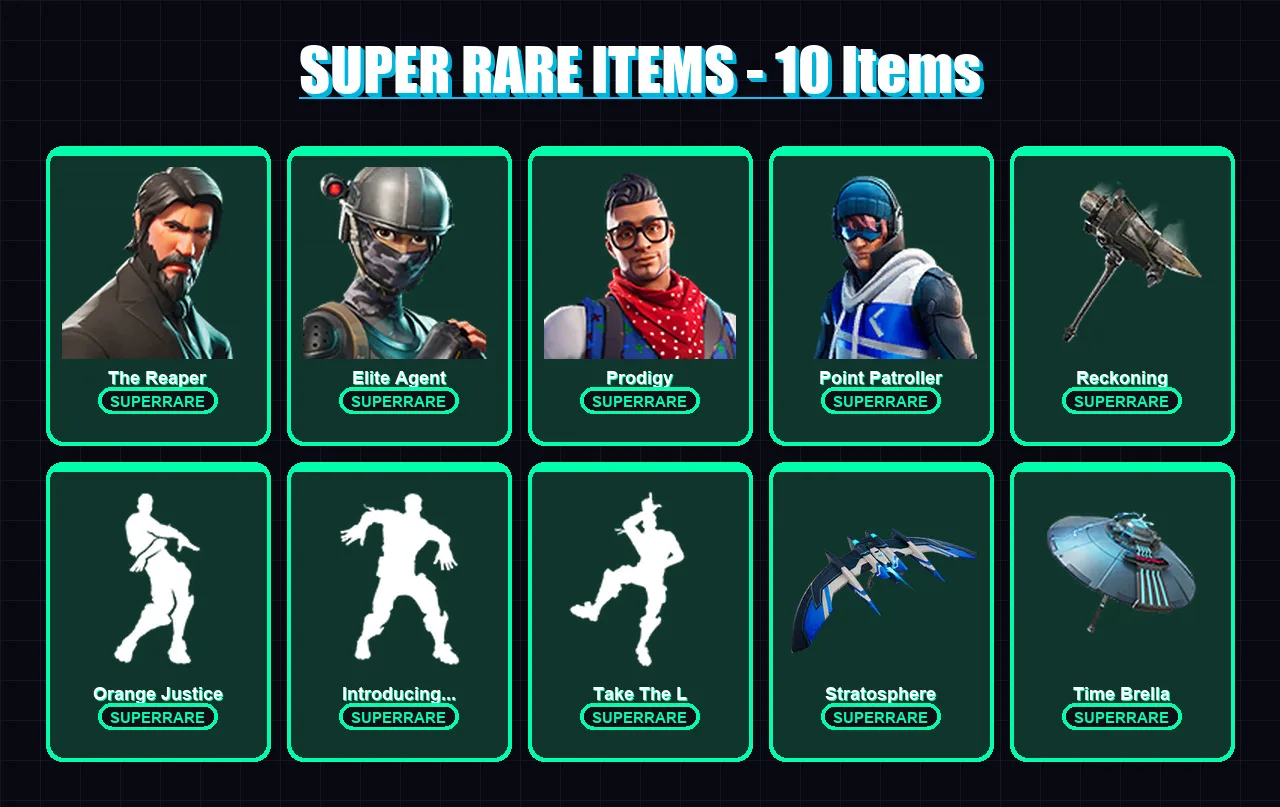 [PS4/PS5/XBOX/PC] | The Reaper | Elite Agent | Prodigy | 109 skin | Lv2109 — Fortnite account