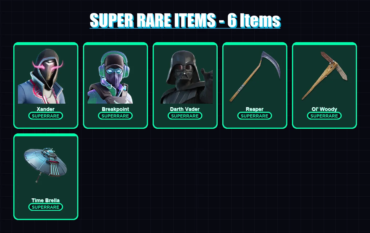 [PC/XBOX/PSN] | Xander | Breakpoint | Darth Vader | Deadpool | Valeria | 167 skin | 203 pickaxe | 141 emote | 163 glider | Lv2212 — Fortnite account
