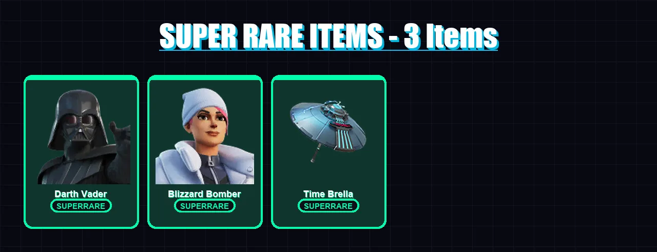 [PC/XBOX/PSN] | Darth Vader | Blizzard Bomber | Renzo the Destroyer | Spectra Knight | Twyn | 177 skin | 215 pickaxe | 151 emote | 170 glider | Lv38