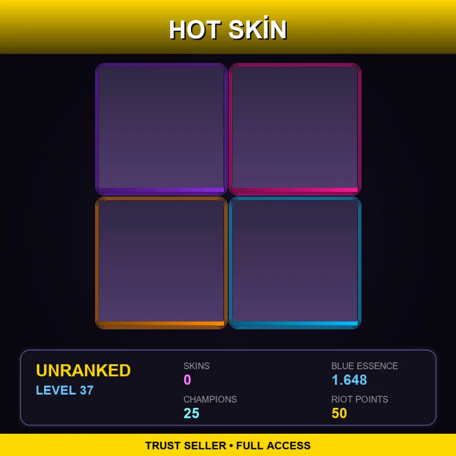 EUNE | Lv37 | Unranked | 0 Skin | 25 Champ