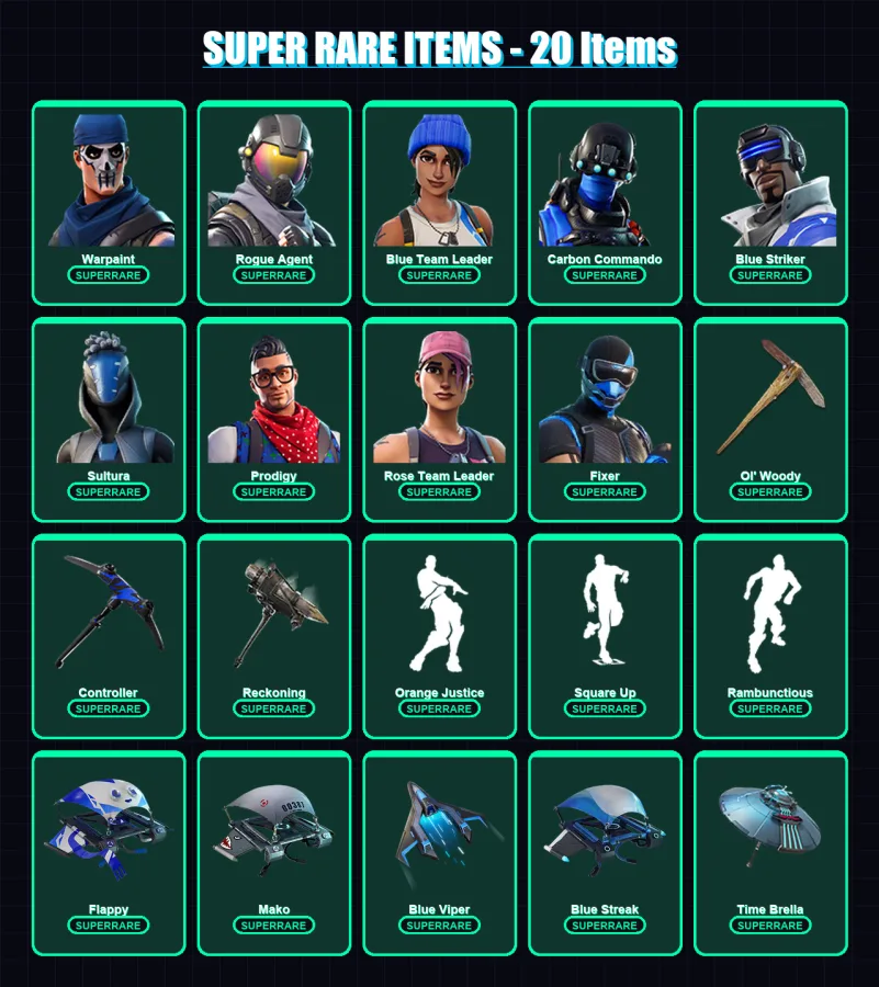 [PS4/PS5/XBOX/PC] | Warpaint | Rogue Agent | Blue Team Leader | 401 skin | Lv4763