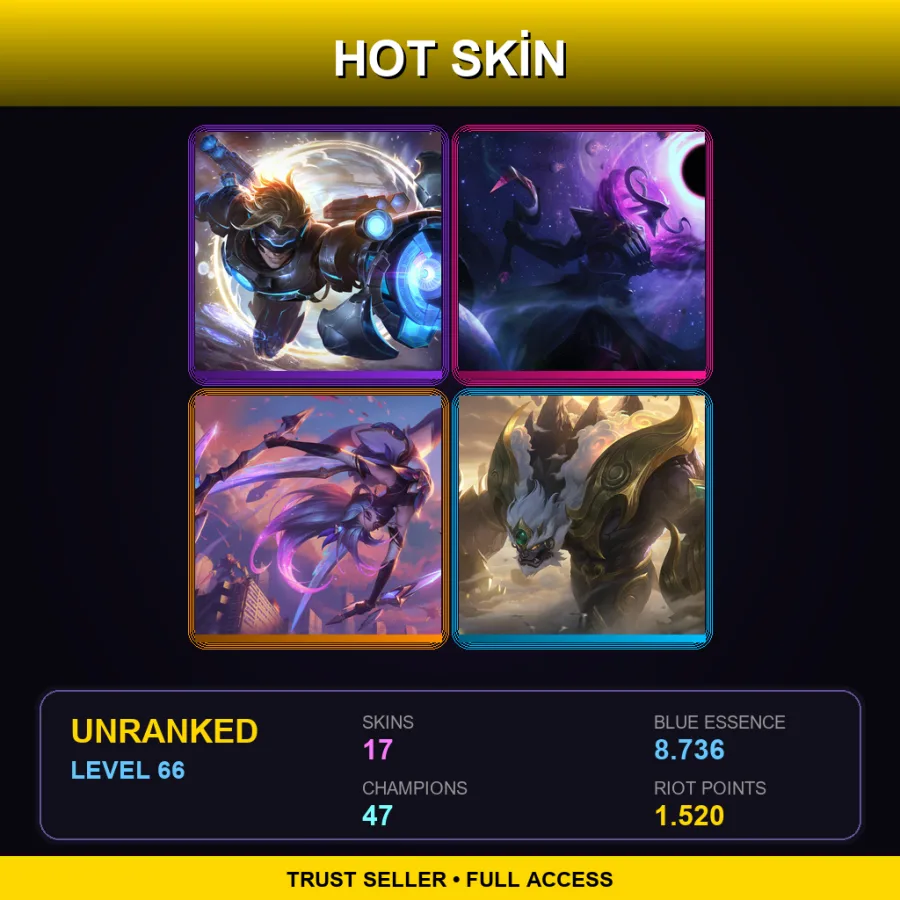 BR | Lv66 | Unranked | 17 Skin | 47 Champ