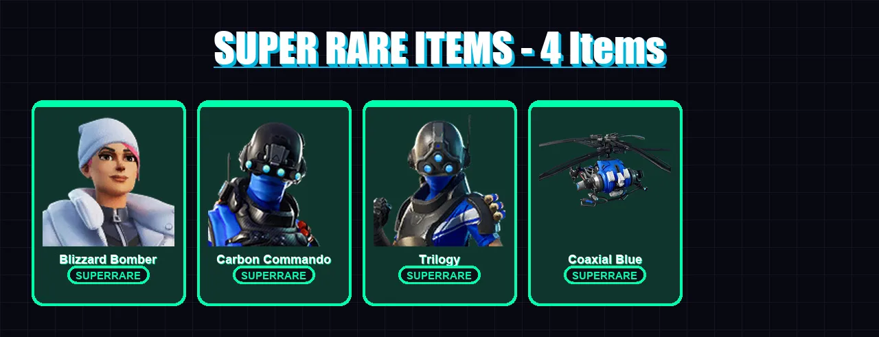 [PC/XBOX] | Blizzard Bomber | Carbon Commando | Trilogy | Snap | Adira | 10 skin | 15 pickaxe | 13 emote | 13 glider | Lv149