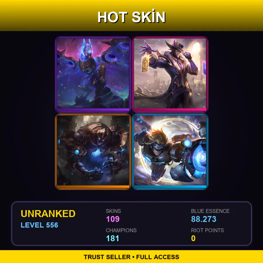 LAN | Lv556 | Unranked | 109 Skin | 181 Champ — Dawnbringer Vayne
