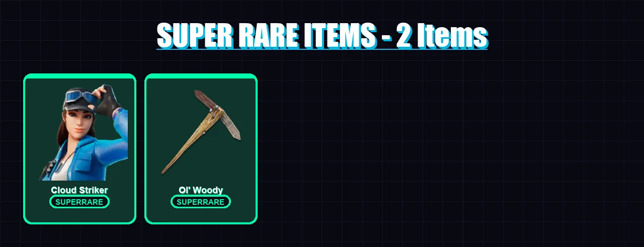 [PS4/PS5/XBOX/PC] | Cloud Striker | Ronin | Eternal Knight | Fade | Catalyst | 51 skin | 51 pickaxe | 57 emote | 46 glider | Lv616