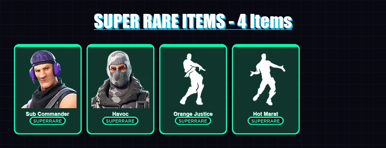 [PC/XBOX/PSN] | Sub Commander | Havoc | Mandalorian | Sentinel | Predator | 49 skin | 52 pickaxe | 50 emote | 67 glider | Lv868