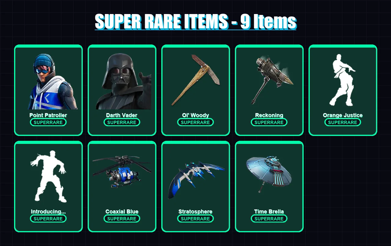[PC/XBOX] | Point Patroller | Darth Vader | Kymera | Peter Griffin | Joey | 120 skin | 166 pickaxe | 115 emote | 154 glider | Lv2250 — Fortnite account