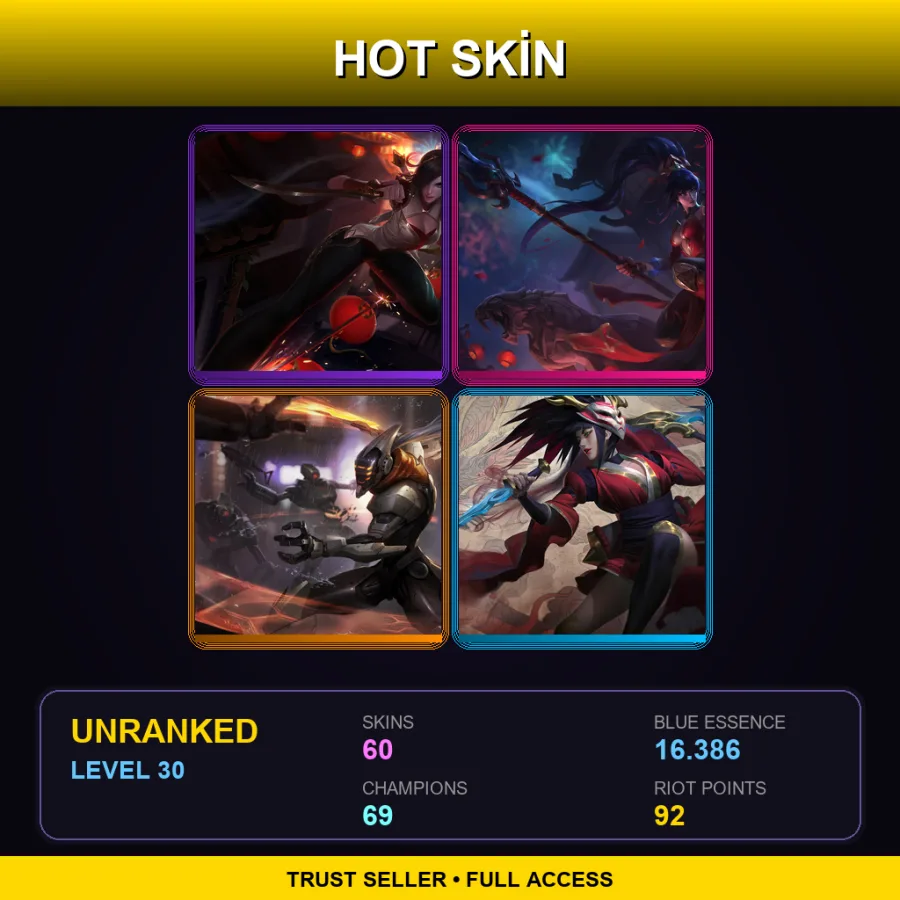 EUW | Lv30 | Unranked | 60 Skin | 69 Champ — Pharaoh Amumu