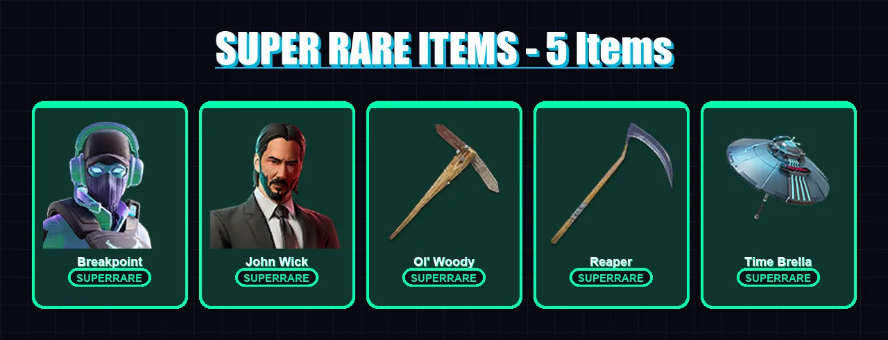 [PC/XBOX/PSN] | Breakpoint | John Wick | Valeria | Ronin | Driftwalker | 192 skin | 201 pickaxe | 126 emote | 134 glider | Lv1826