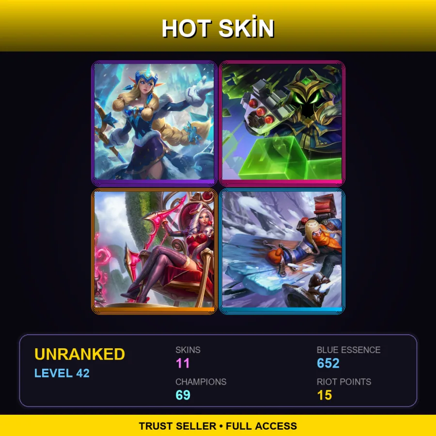 LAS | Lv42 | Unranked | 11 Skin | 69 Champ