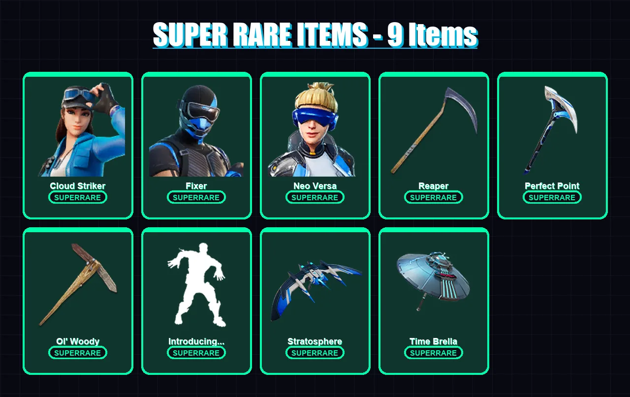 [PC/XBOX] | Cloud Striker | Fixer | Neo Versa | Malik | Menace | 165 skin | 192 pickaxe | 137 emote | 153 glider | Lv2251 — Fortnite account