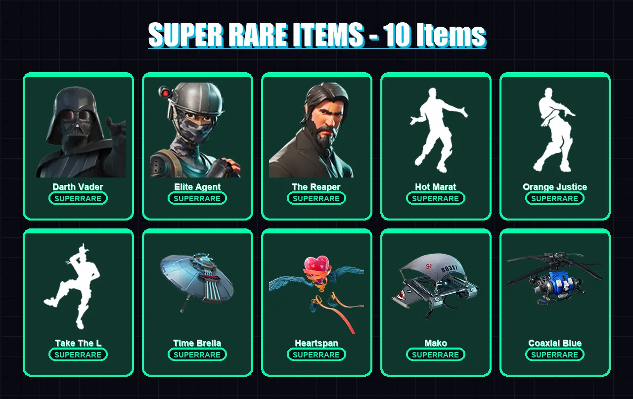 [PC/XBOX] | Darth Vader | Elite Agent | The Reaper | Valeria | Malik | 103 skin | 141 pickaxe | 107 emote | 108 glider | Lv1510