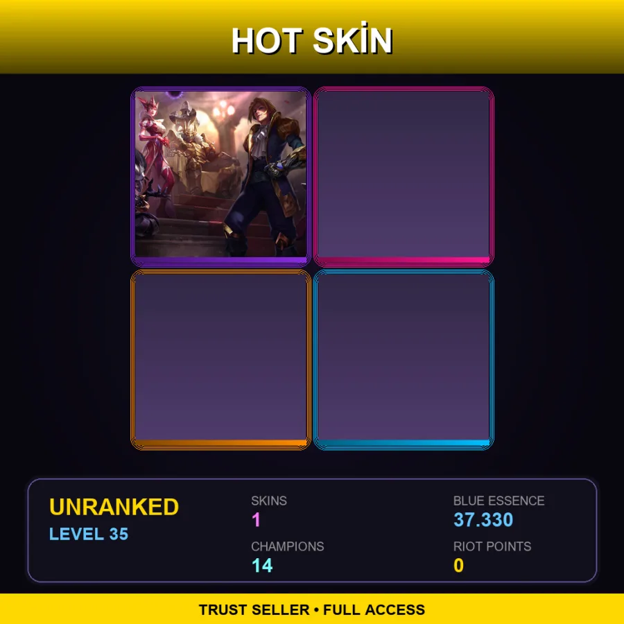 EUNE | Lv35 | Unranked | 1 Skin | 14 Champ