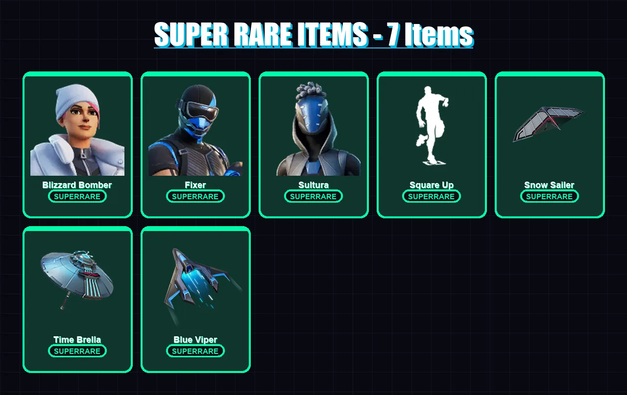 [PC/XBOX] | Blizzard Bomber | Fixer | Sultura | Peter Griffin | Joltara | 60 skin | 125 pickaxe | 81 emote | 92 glider | Lv2209