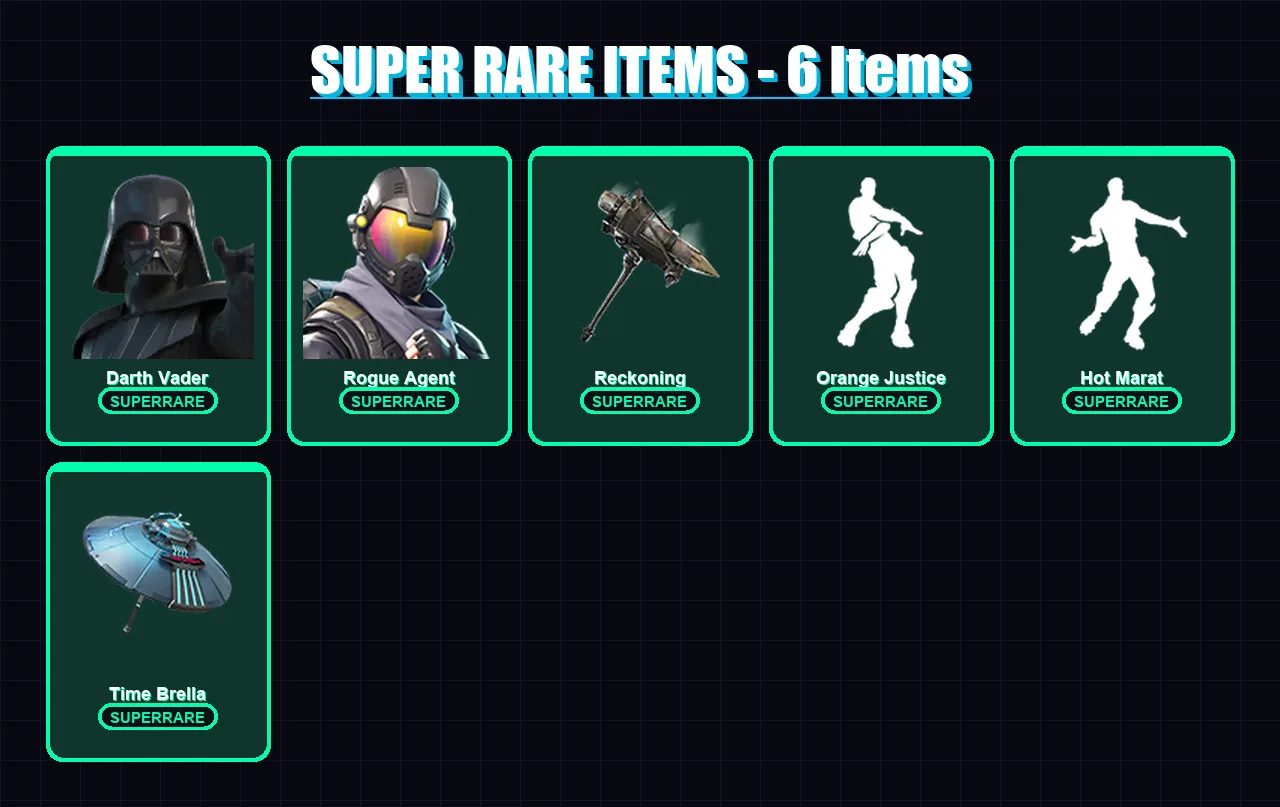 [PC/XBOX/PSN] | Darth Vader | Rogue Agent | Malik | Calamity | Rox | 98 skin | 95 pickaxe | 114 emote | 99 glider | Lv1872