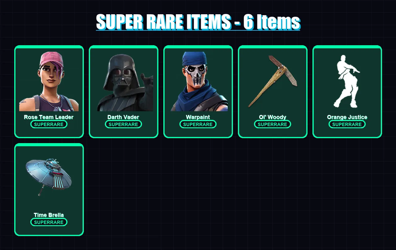[PC/PSN] | Rose Team Leader | Darth Vader | Warpaint | Lynx | Mandalorian | 94 skin | 129 pickaxe | 132 emote | 121 glider | Lv1549