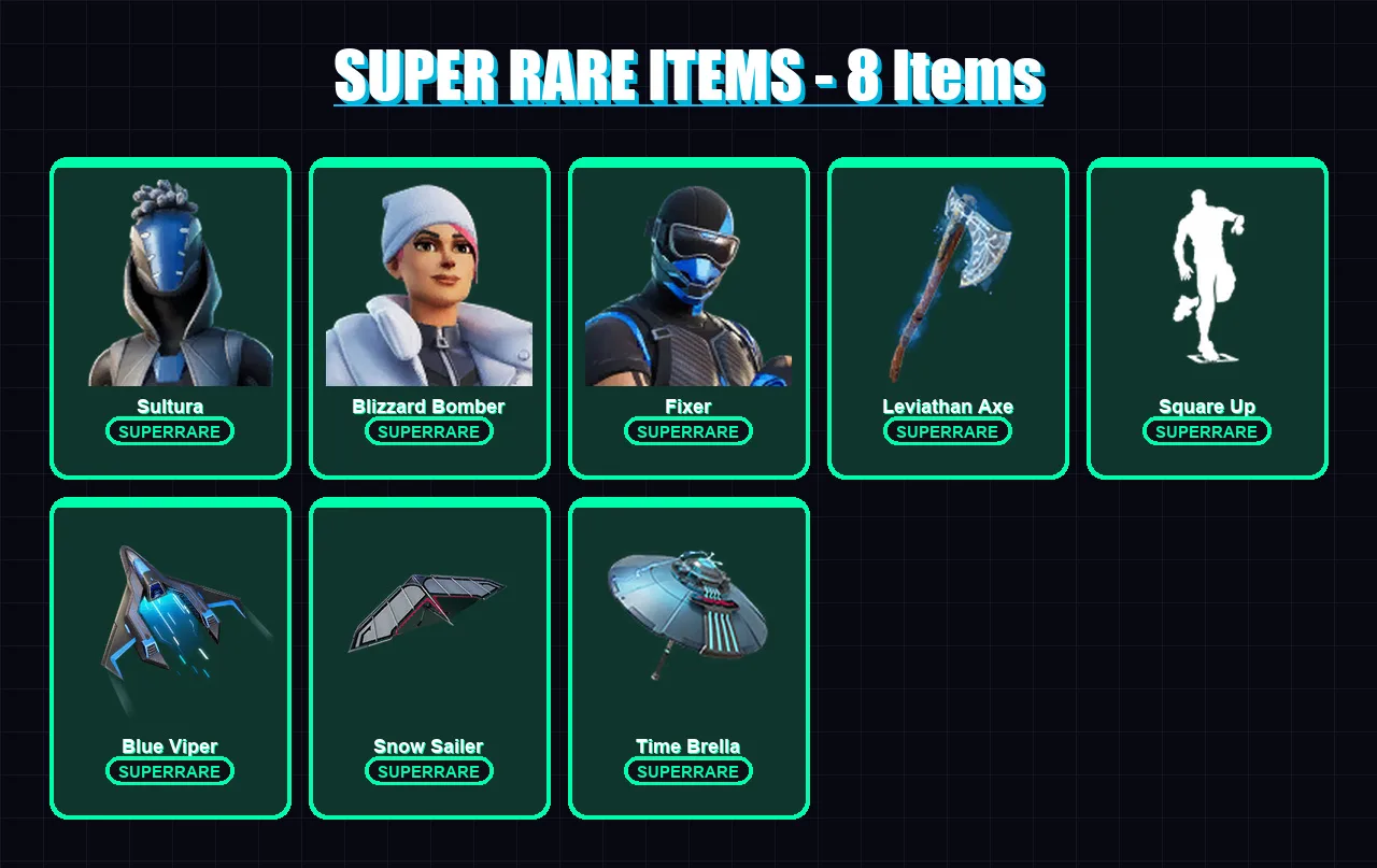 [PC/XBOX/PSN] | Sultura | Blizzard Bomber | Fixer | Eternal Knight | Menace | 61 skin | 95 pickaxe | 100 emote | 75 glider | Lv1519 — Fortnite account