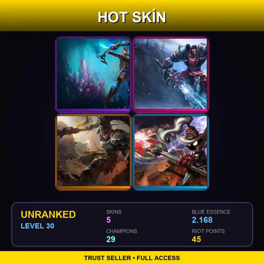 EUNE | Lv30 | Unranked | 5 Skin | 29 Champ — White Mage Veigar