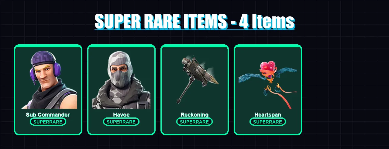 [PC/XBOX/PSN] | Sub Commander | Havoc | Zenith | Drift | Calamity | 17 skin | 14 pickaxe | 17 emote | 21 glider | Lv163