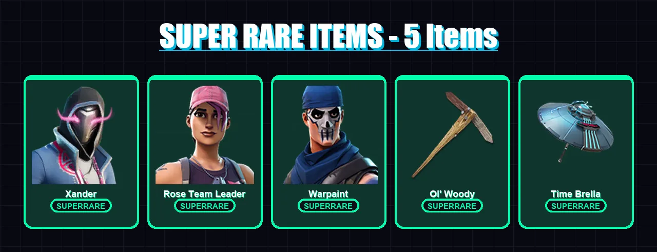 [SWITCH/PSN/PC] | Xander | Rose Team Leader | Warpaint | Renzo the Destroyer | Twyn | 108 skin | 93 pickaxe | 78 emote | 94 glider | Lv1067