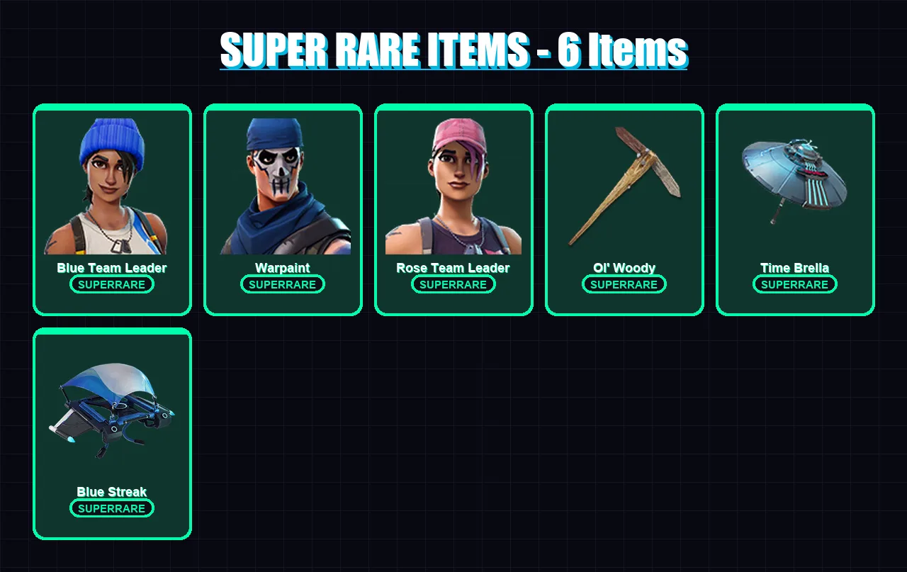 [PC/XBOX/PSN] | Blue Team Leader | Warpaint | Rose Team Leader | 7 skin | Lv155