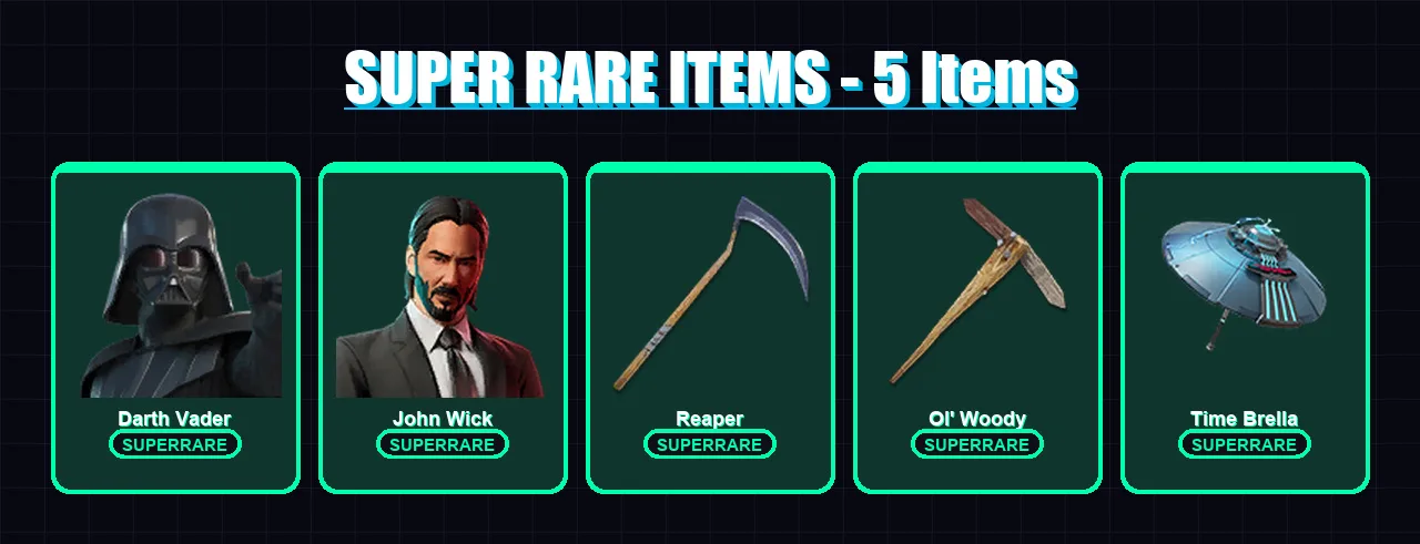 [PS4/PS5/XBOX/PC] | Darth Vader | John Wick | Renzo the Destroyer | Blaze | Kado Thorne | 298 skin | 285 pickaxe | 200 emote | 188 glider | Lv2717