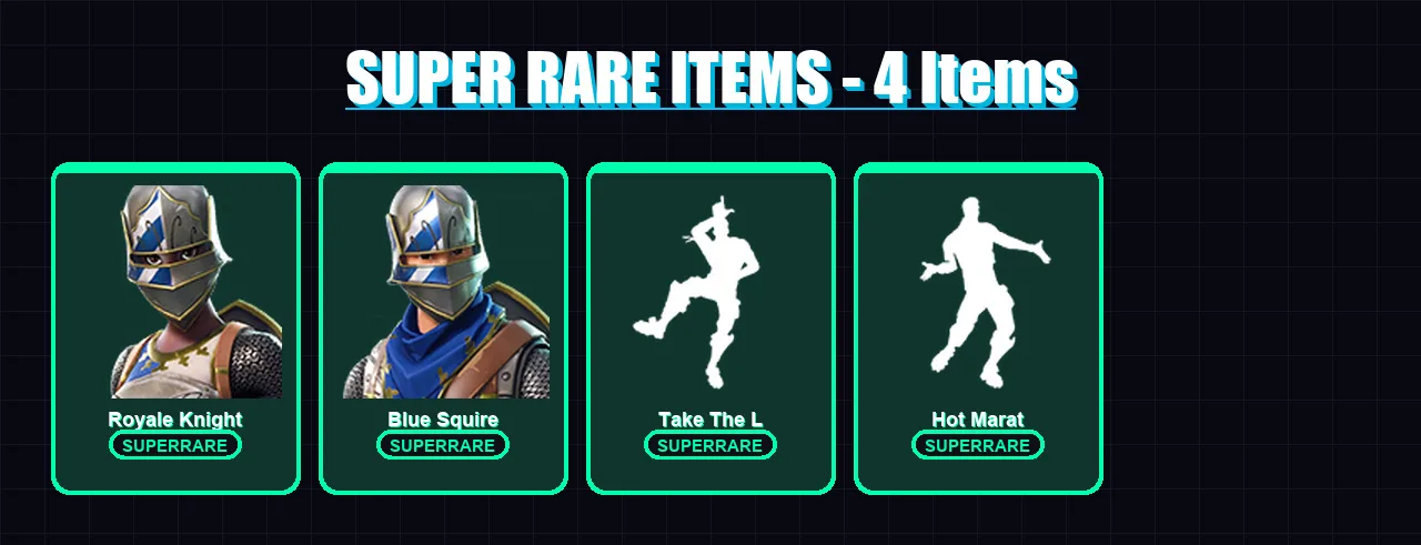 [PS4/PS5/PC] | Royale Knight | Blue Squire | Snap | Dark Voyager | Paradigm (Reality-659) | 18 skin | 31 pickaxe | 28 emote | 31 glider | Lv625