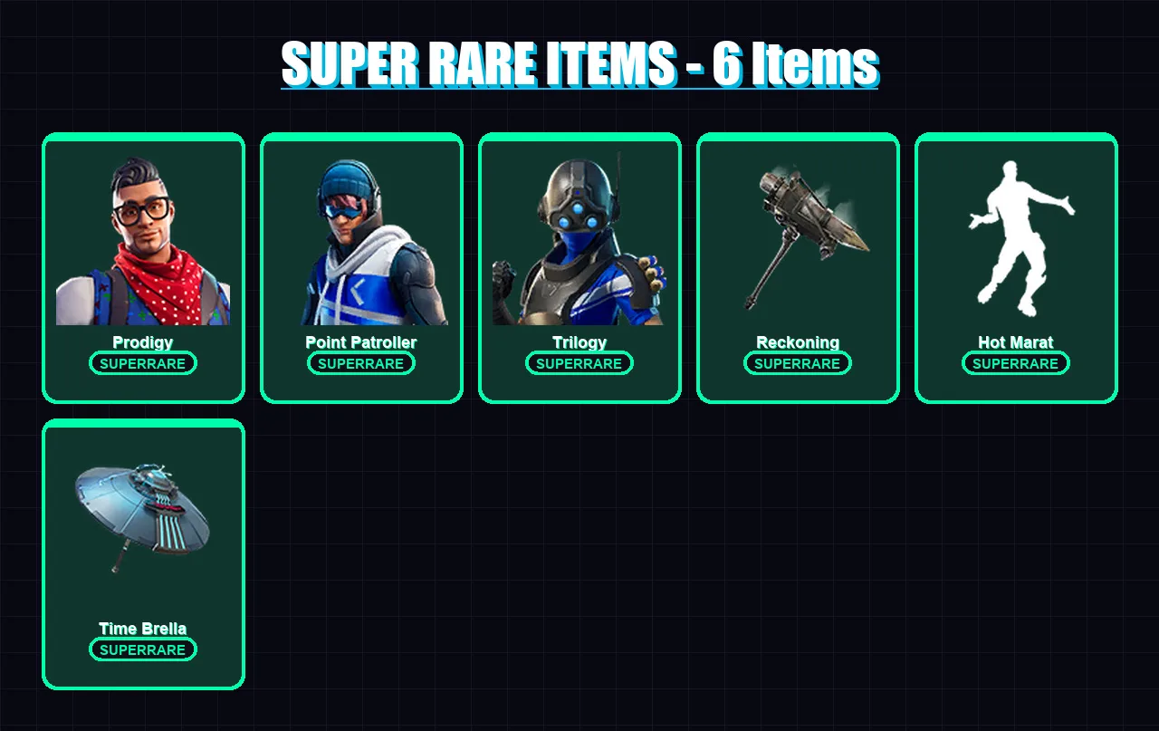 [PS4/PS5/XBOX/PC] | Prodigy | Point Patroller | Trilogy | Zenith | Dire | 48 skin | 56 pickaxe | 87 emote | 70 glider | Lv1074