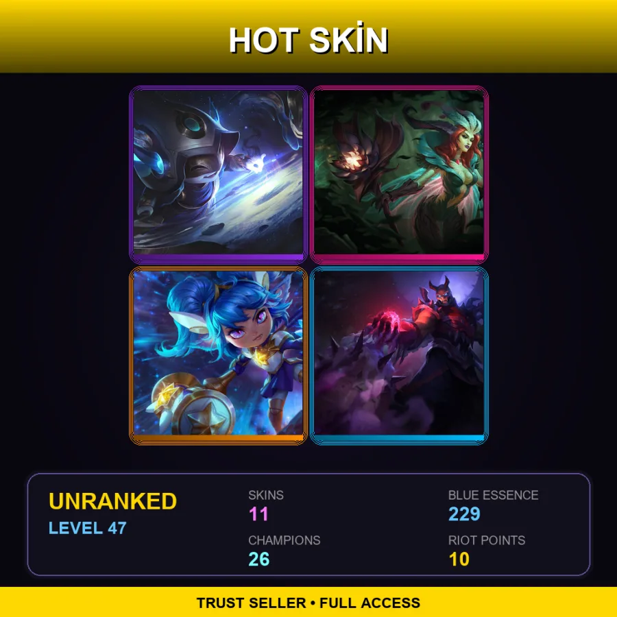 LAS | Lv47 | Unranked | 11 Skin | 26 Champ — Elderwood Leblanc