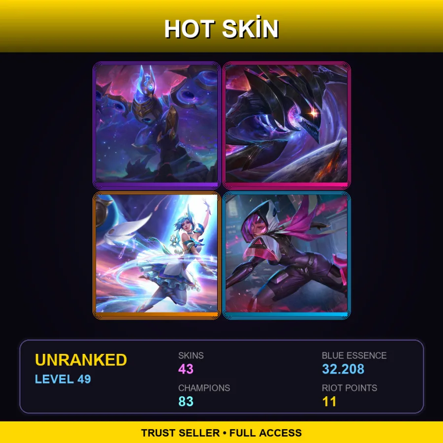 EUW | Lv49 | Unranked | 43 Skin | 83 Champ — Lunar Emperor Thresh