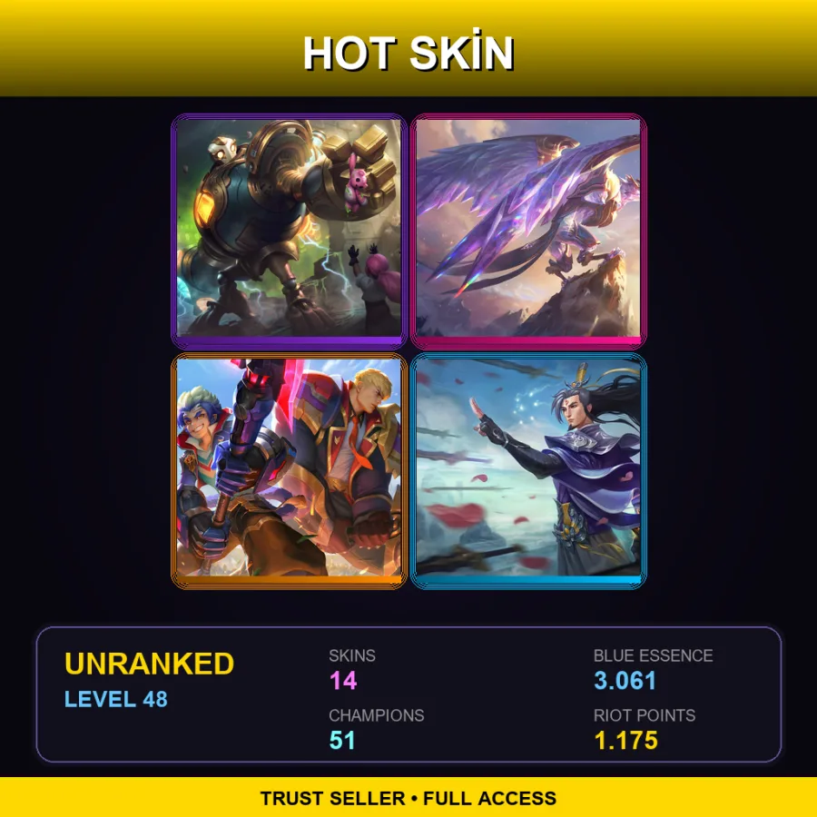 NA | Lv48 | Unranked | 14 Skin | 51 Champ — Nightblade Irelia
