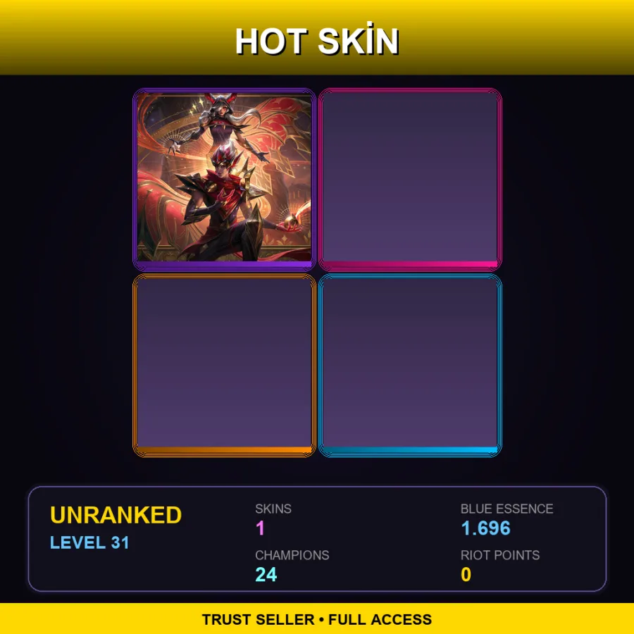 EUNE | Lv31 | Unranked | 1 Skin | 24 Champ
