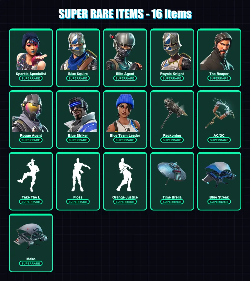 [PS4/PS5/XBOX/PC] | Sparkle Specialist | Blue Squire | Elite Agent | 75 skin | Lv1980