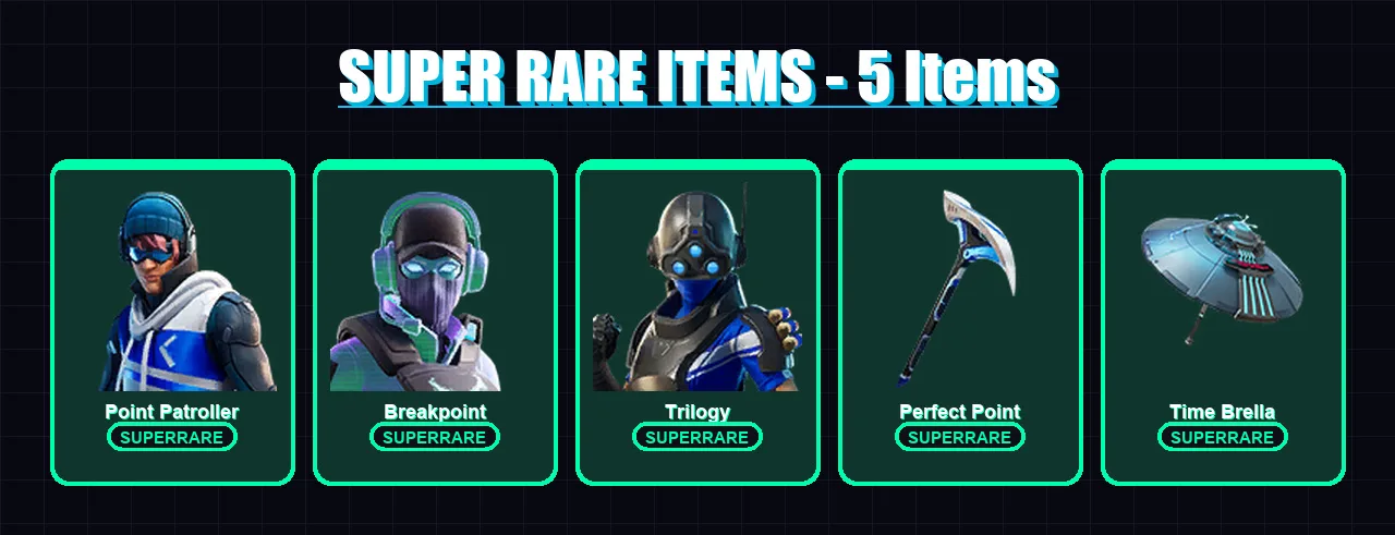 [PC/XBOX] | Point Patroller | Breakpoint | Trilogy | Valeria | Joey | 70 skin | 95 pickaxe | 74 emote | 82 glider | Lv1186